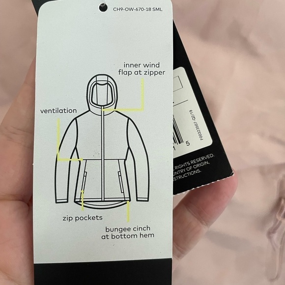 Champion NWT pink rain jacket size XS blush pink - Picture 5 of 8